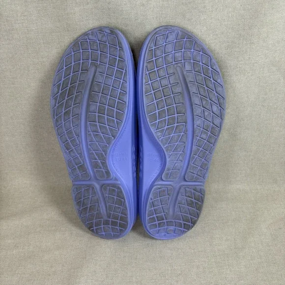 OOFOS OOahh Sz 13 Womens 11 Mens Slip On Slide Recovery Sandals Purple - Picture 8 of 8